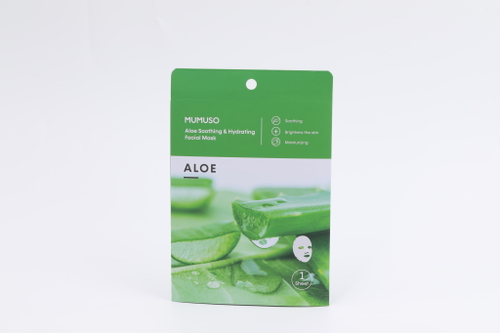 Успокаивающая увлажняющая маска для лица Mumuso с экстрактом алоэ