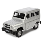 Модель ин. мет. "UAZ Hunter" 12см, открыв. двери, серебристый, в коробка HUNTER-SL (Технопарк)