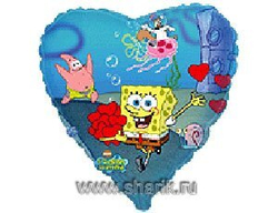 Ф 18" Сердце Боб квадратные штаны с сердцами