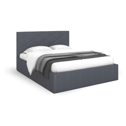 Кровать Албена 24 (с.м.160*200) ЦП 350 Newtone antracite, ВариантКроя1 /