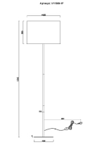 Торшер Moderli V11509-1F Strauss