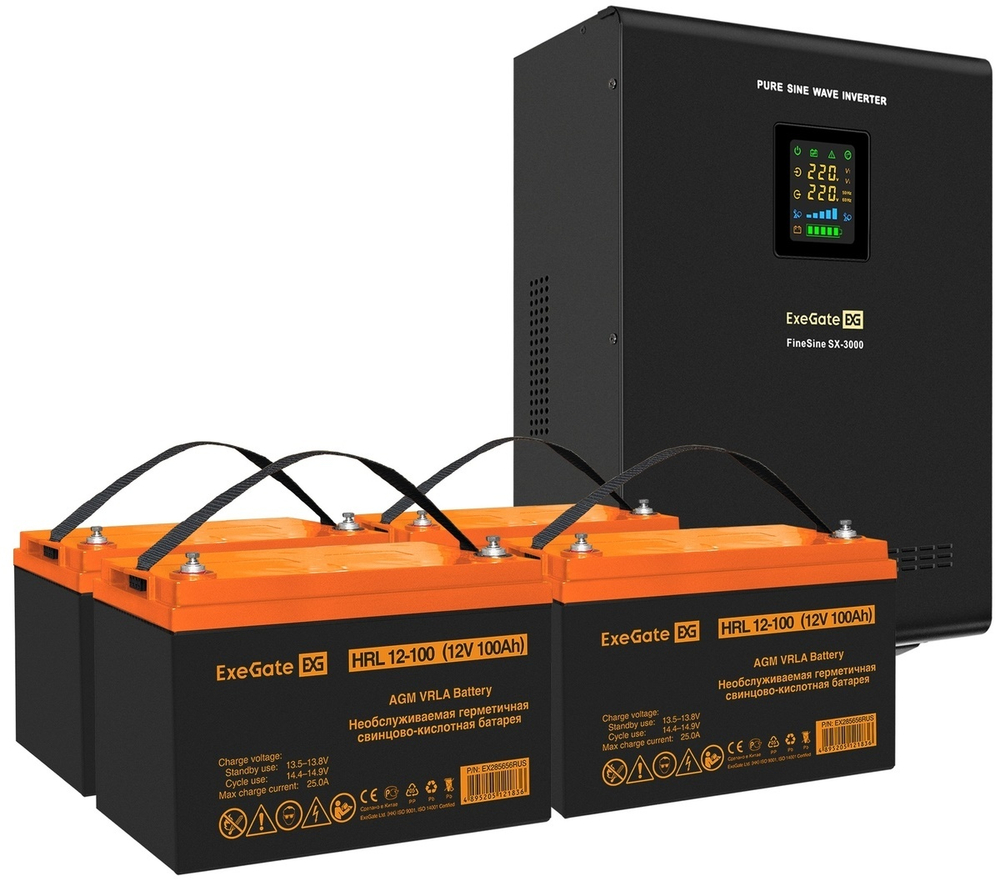 Комплект  Exegate FineSine SX-3000.LCD.AVR.2SH.T