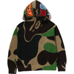 A Bathing Ape Bathing Ape Abc Camo Sweatshirts Cardigan Cotton Drop Shoulder Sleeve Moderate No Fleece Lined Zip Closure 0zxswm311151q