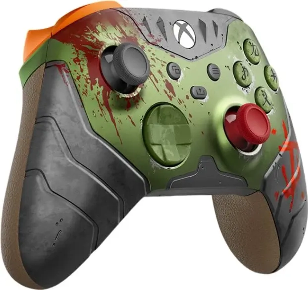 Беспроводной геймпад Xbox Wireless Controller DOOM The Dark Ages Limited Edition (Зеленый)