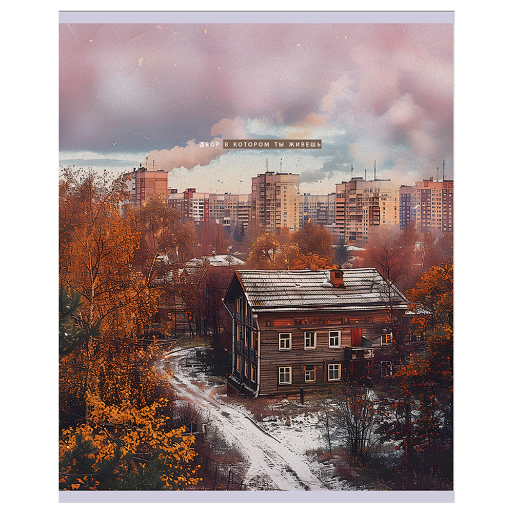 Тетрадь общая BG "Двор", А5, 48 листов в клетку, на скрепке