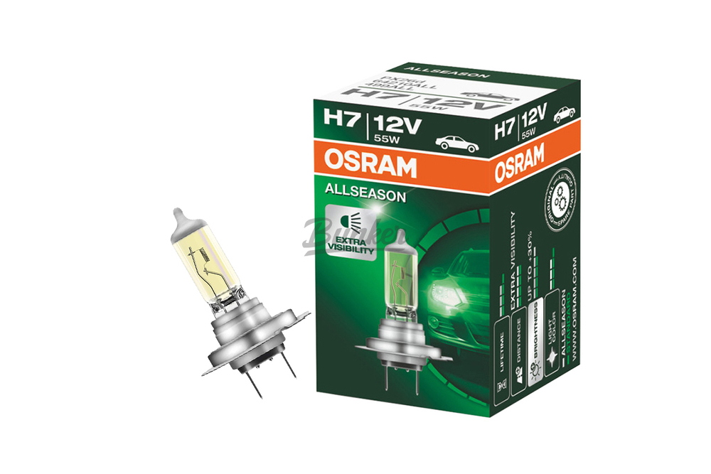 64210ALL Лампа H7 12V 55W PX26d ALL +30% Osram, (шт.)