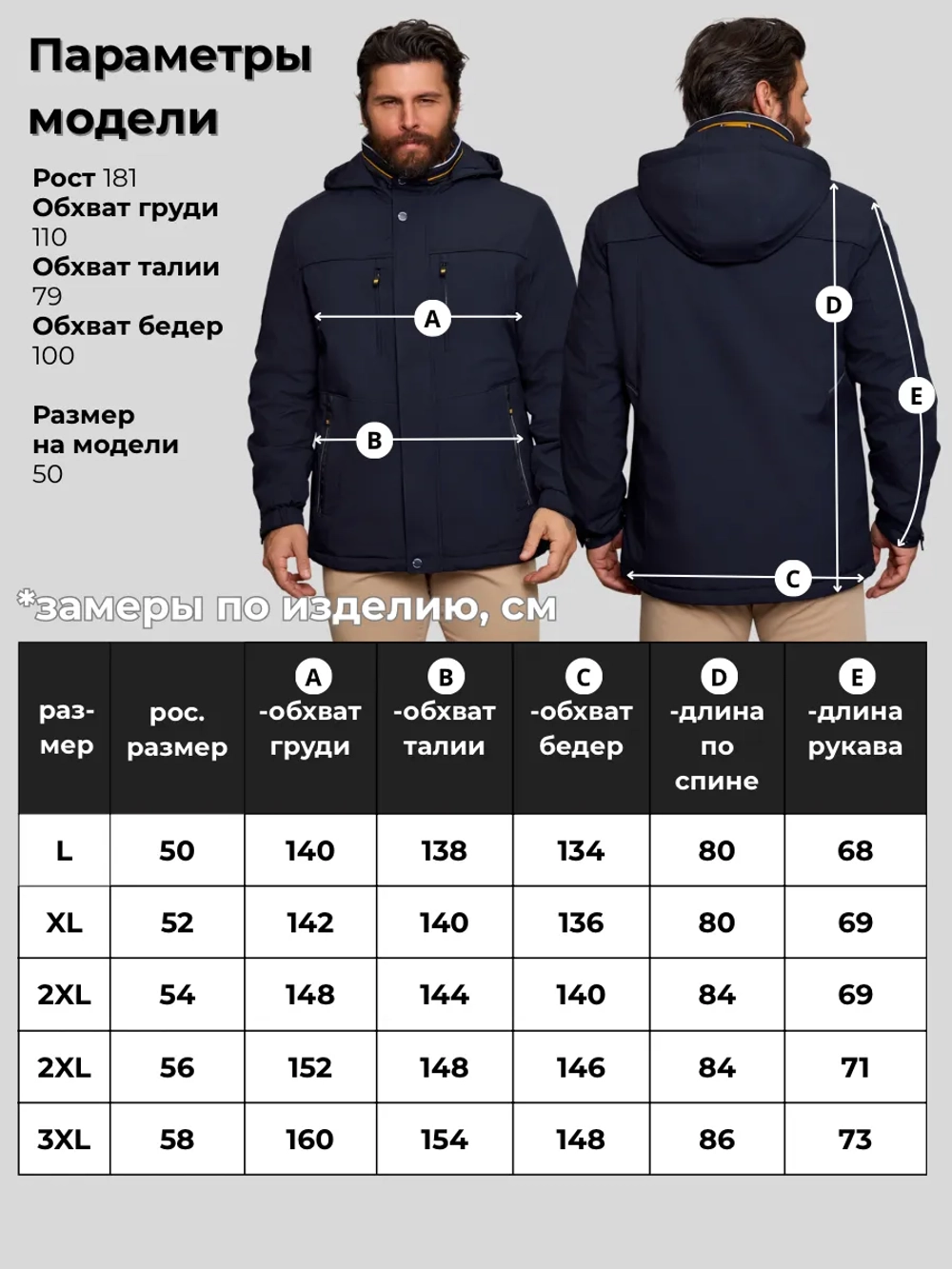 Куртка мужская демисезонная с капюшоном
