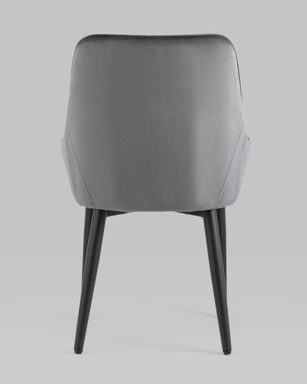 Стул Диана велюр серый 4 шт
