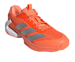 Мужские теннисные кроссовки Adidas Adizero Ubersonic 5 M Clay - lucid orange/silver metallic/core black