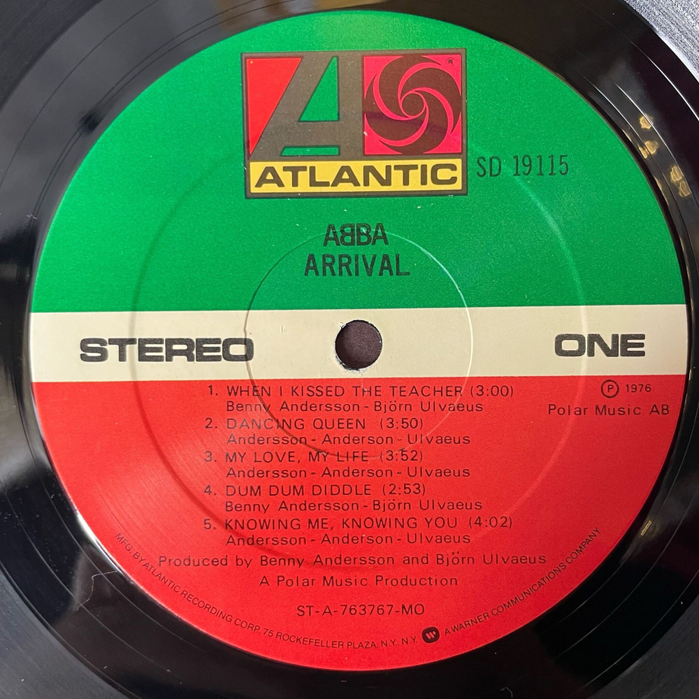 Винтажная виниловая пластинка LP ABBA АББА Arrival Прибытие (USA 1977) Dancing Queen