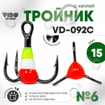 Тройник "Капля" Vido Craft VD-092C (BN) №6 (10шт/уп)