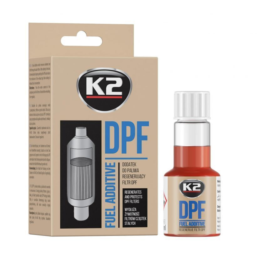 ДОБАВКА ДЛЯ ОЧИСТКИ ДИЗЕЛЬНОГО САЖЕВОГО ФИЛЬТРА К2 DPF 50ML