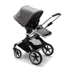 Коляска 2 в 1 Bugaboo Fox 2 Alu/Grey Melange-Grey Melange, стальной/серый меланж