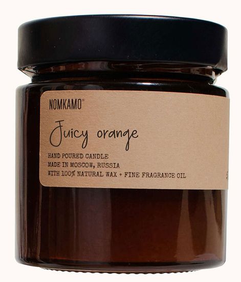 JUICY ORANGE свеча в янтарной банке, Nomkamo