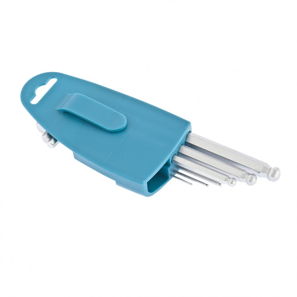 Набор ключей имбусовых HEX, 1.5-10 мм, S2, 9 шт, удлиненные с шаром, сатинированные Gross