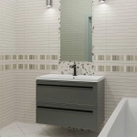 Тумба с раковиной LA FENICE Elba Grigio TWIN 100 серая