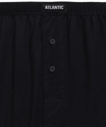 Мужские трусы боксеры Atlantic, набор 2 шт., хлопок, черные, Basic 2BMB-003