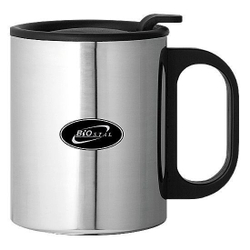Термокружка Biostal (0,45 литра) с пластиковой ручкой и крышкой