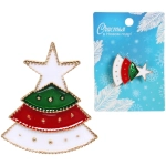 Брошь «Новогодняя Коллекция- Ёлочка» 3*2,5 см