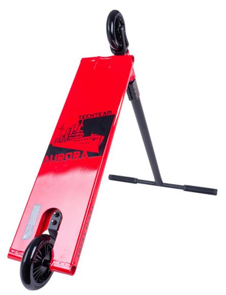 Трюковой самокат Tech Team Aurora red 1/4