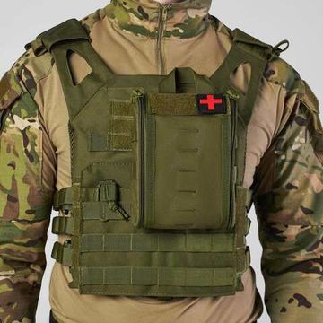 Тактическая подвесная аптечка BL091 olive