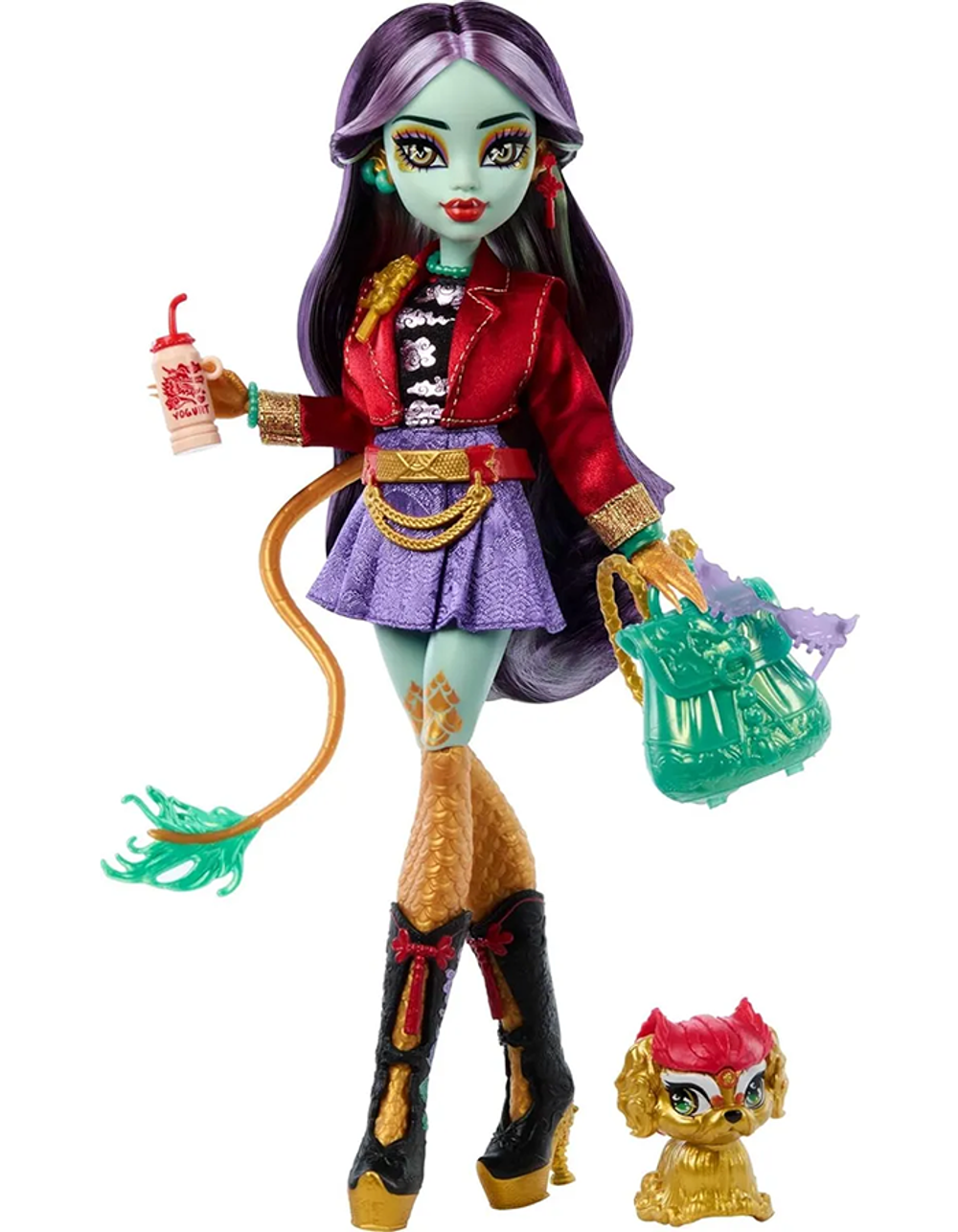 Кукла Monster High — Jinafire Long с питомцем HYV58