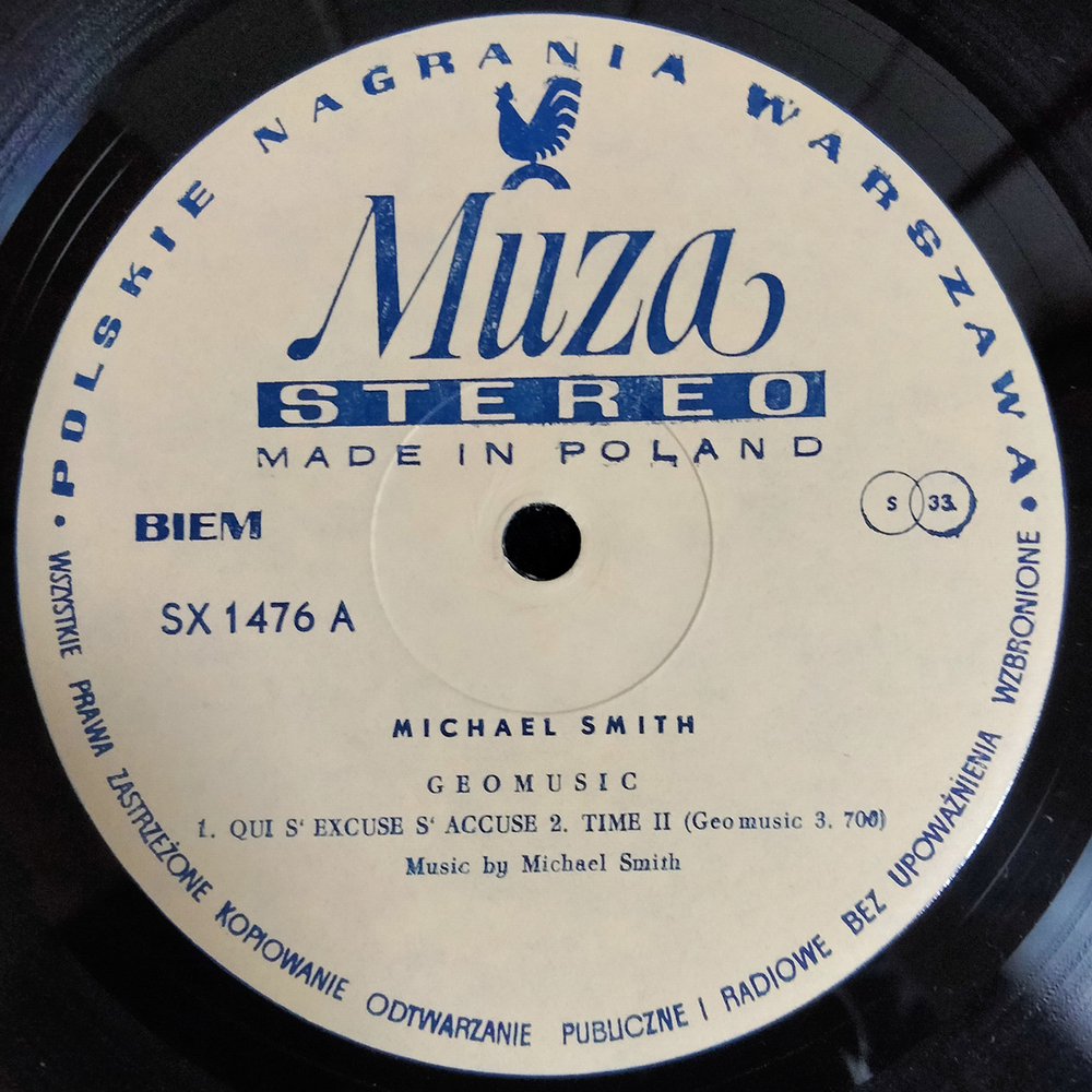 Michael Smith / Geomusic (LP)