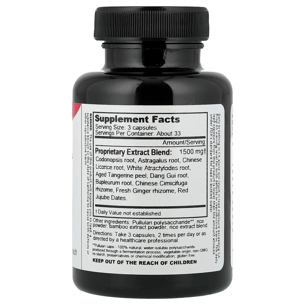 Dragon Herbs, кодонопсис и астрагал, 100 вегетарианских капсул