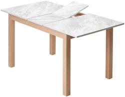 Стол TME-6931 MBH SWEDEN белый мрамор / MILKY WHITE  M-City