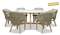 Комплект уличной мебели Mali из массива эвкалипта, стол Ø150 см, 6 стульев