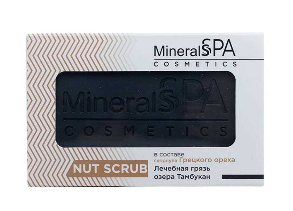 Мыло-скраб «MineralSPA cosmetics» на основе Лечебной грязи озера Тамбукан и грецкого ореха