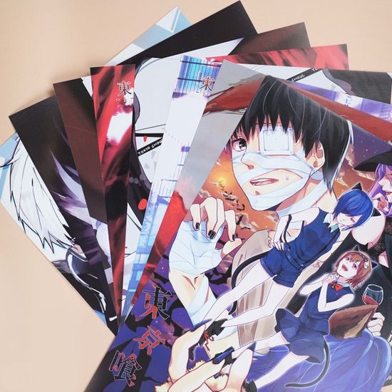 Набор постеров "Tokyo Ghoul" 8 шт, 42х29см
