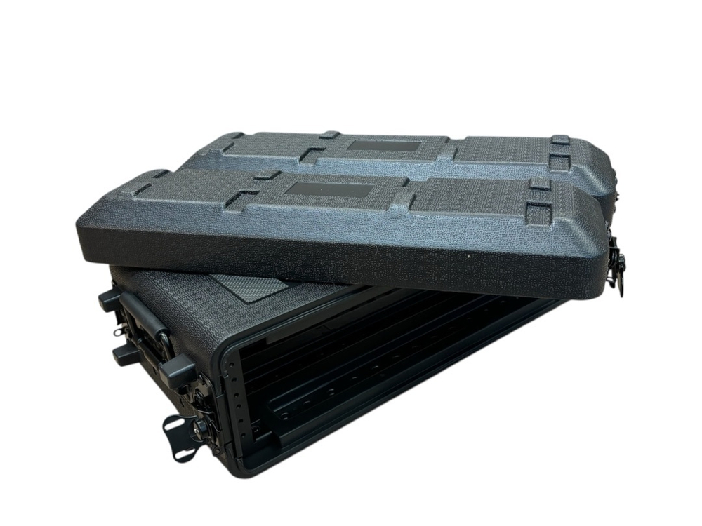 Короткий рэковый кейс 2 юнита 260мм LDPE +сумочка+ложемент в крышке| LDPE RACK2U260 | Внутр. размеры 485*240*100мм