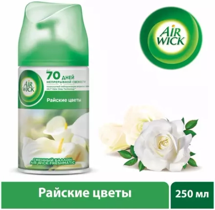 Сменный баллон к автоматическому аэрозольному освежителю воздуха Air Wick Freshmatic Нежные цветы освежитель воздуха 250 мл