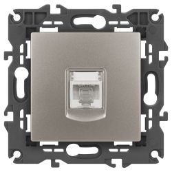 Розетка ЭРА Elegance 14-3107-16 RJ45, титан