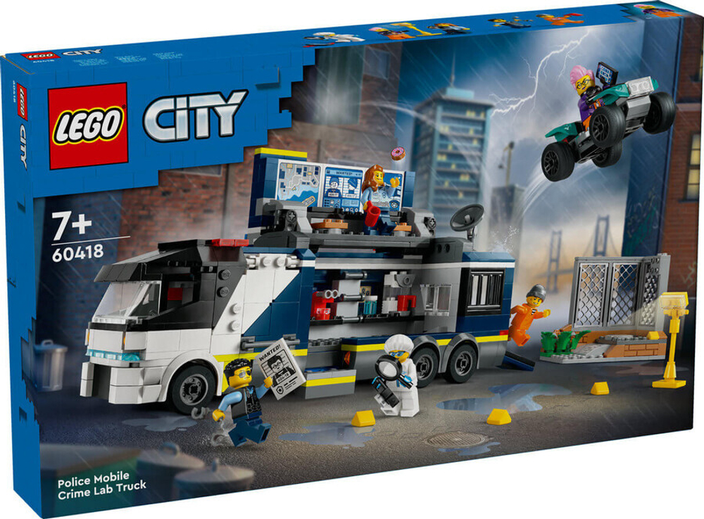 Конструктор LEGO City 60418 Полицейский грузовик криминальной лаборатории