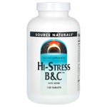 Source Naturals, Hi-Stress B&C, с травами, 120 таблеток