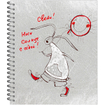 НОВИНКА! Тетрадь общая 96 листов на спирали "Парад зайцев"