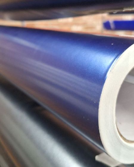 Плёнка матовая синяя металлик GS ML10D