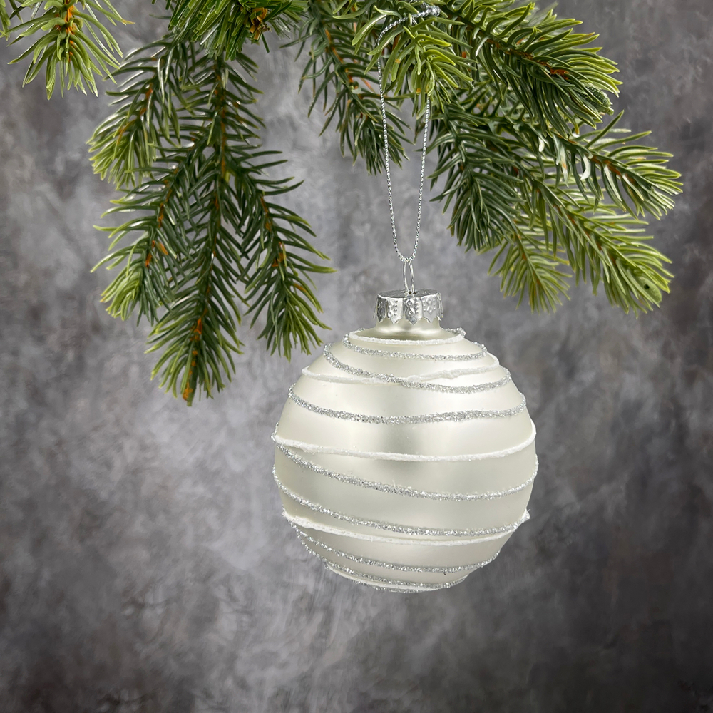 Набор шаров 7см 18шт ChristmasDeLuxe белый микс