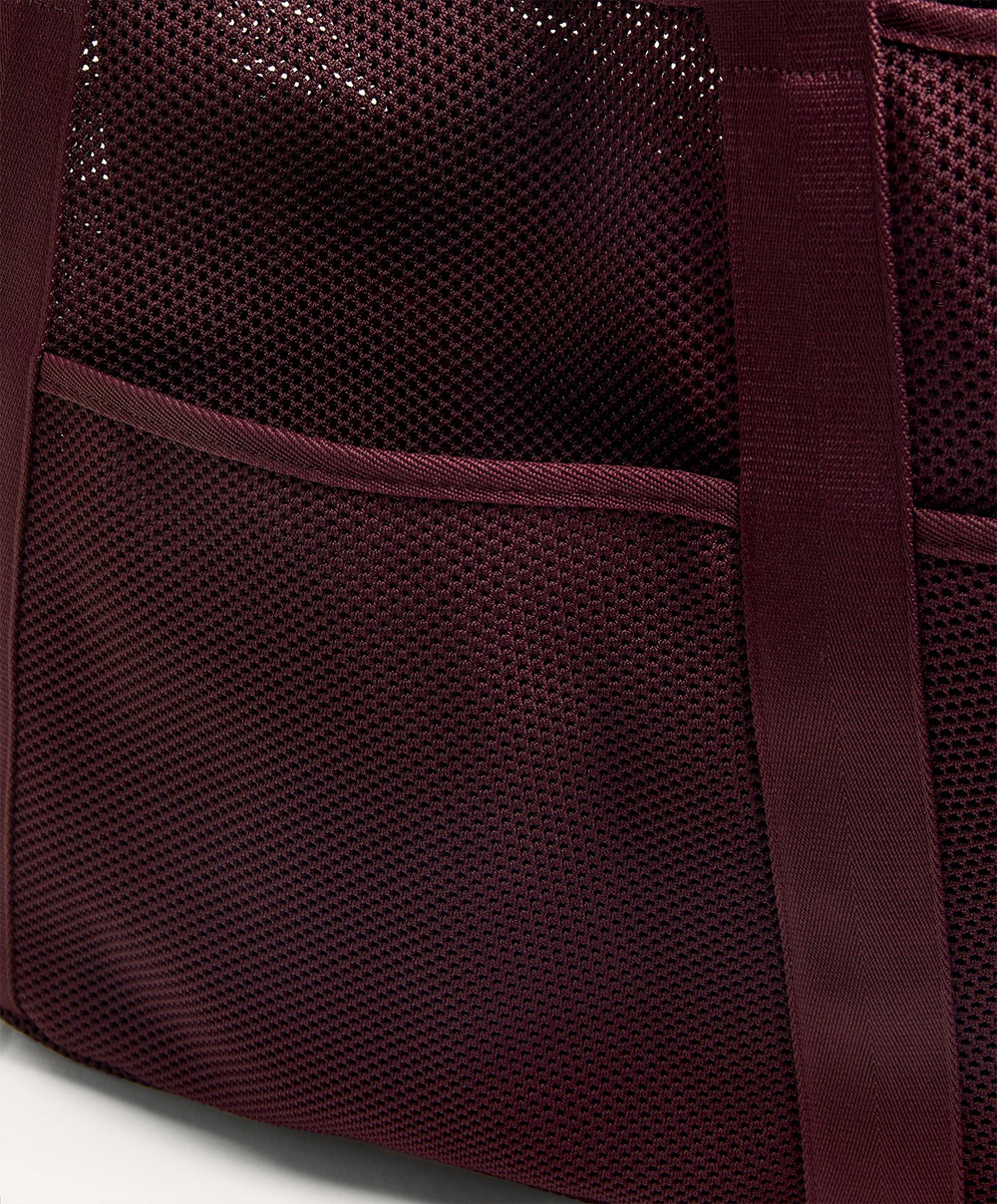 OYSHO Сумка-шоппер из сетчатой ​​ткани, бордовый