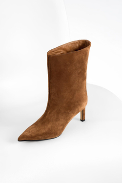 Полусапоги из натуральной замши NICOLE