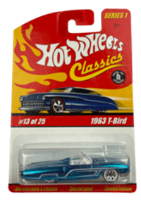 Hot Wheels Classics Series 1: 1963 T-Bird (Cyan) (#13 of 25) (2005)