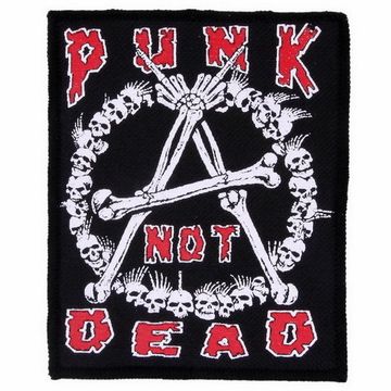 Нашивка Punk Not Dead кости (90х110)