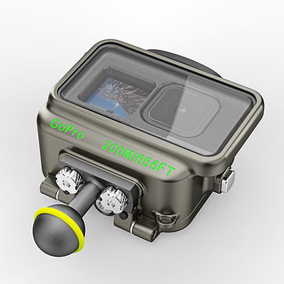Алюминиевый подводный бокс Sea Frogs 200M для GoPro 13/12/11/10/9