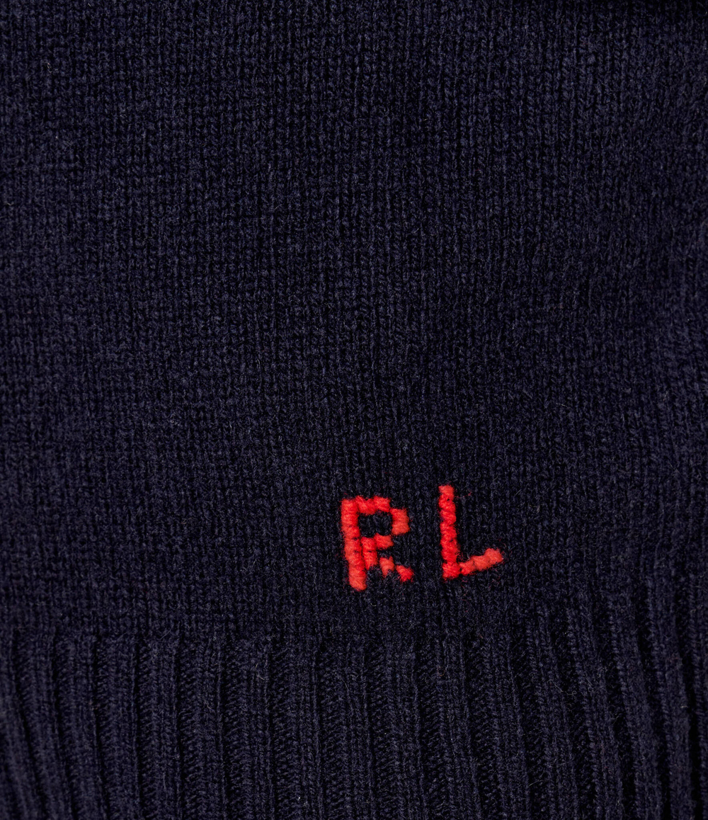Шерстяной свитер POLO RALPH LAUREN - темно-синий(710946138)