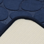 Набор ковриков для ванной и туалета, 2 шт, 0.5х0.8, 0.4х0.5 м, ПЭ, син, Камешки, Y9-039