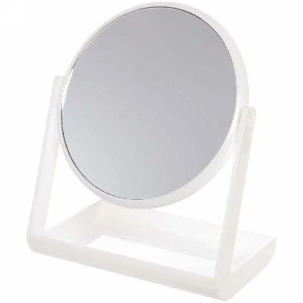Зеркало настольное на подставке «Beauty style», цвет белый, 14см