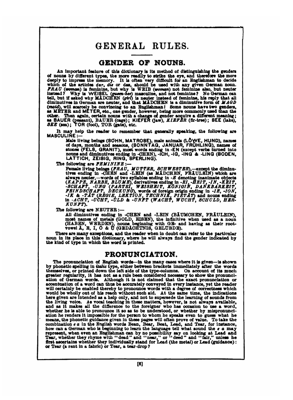 Dictionary of German & English, English & German | Max Bellows