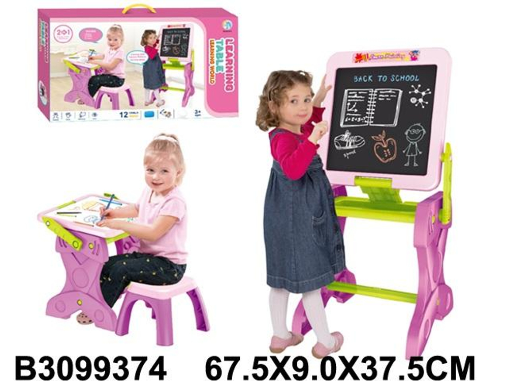 Набор Стол-мольберт+ стул 67,5*9*37,5 см. коробка YM-50